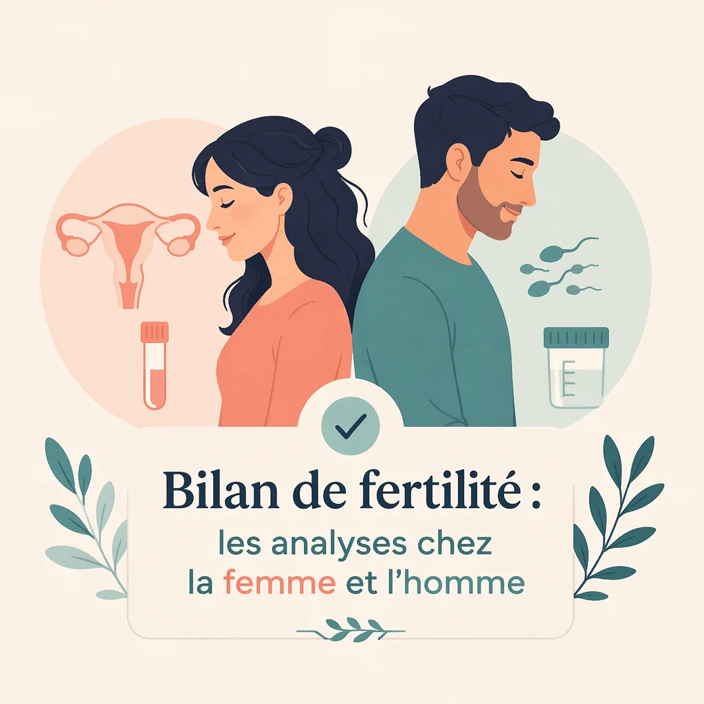 Bilan de fertilité réunissant les analyses hormonales sanguines chez la femme et chez l'homme