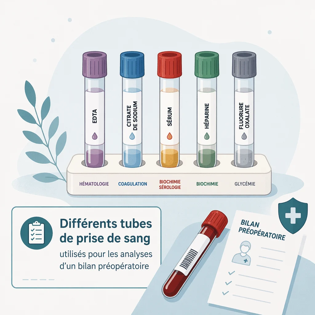 Analyses d'un bilan préopératoire : glycémie et bilan d'hémostase