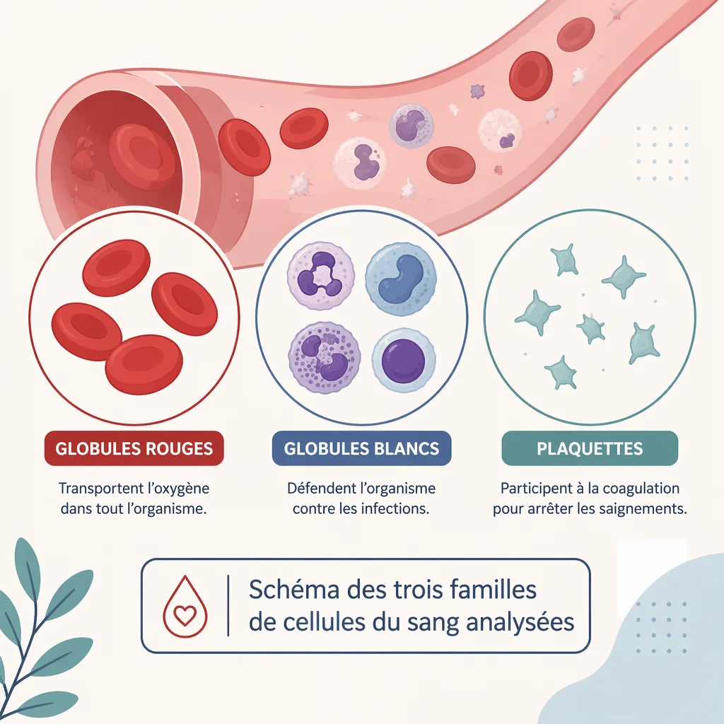 NFS : ce que reflètent les lignées sanguines de l'hémogramme