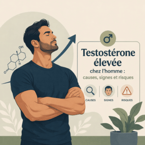 Testostérone élevée chez l'homme, ses causes, ses signes et les risques associés
