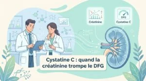 Cystatine C et créatinine pour estimer le DFG quand la fonte musculaire fausse la fonction rénale