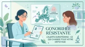 Gonorrhée résistante : prélèvement analysé au laboratoire pour culture et antibiogramme