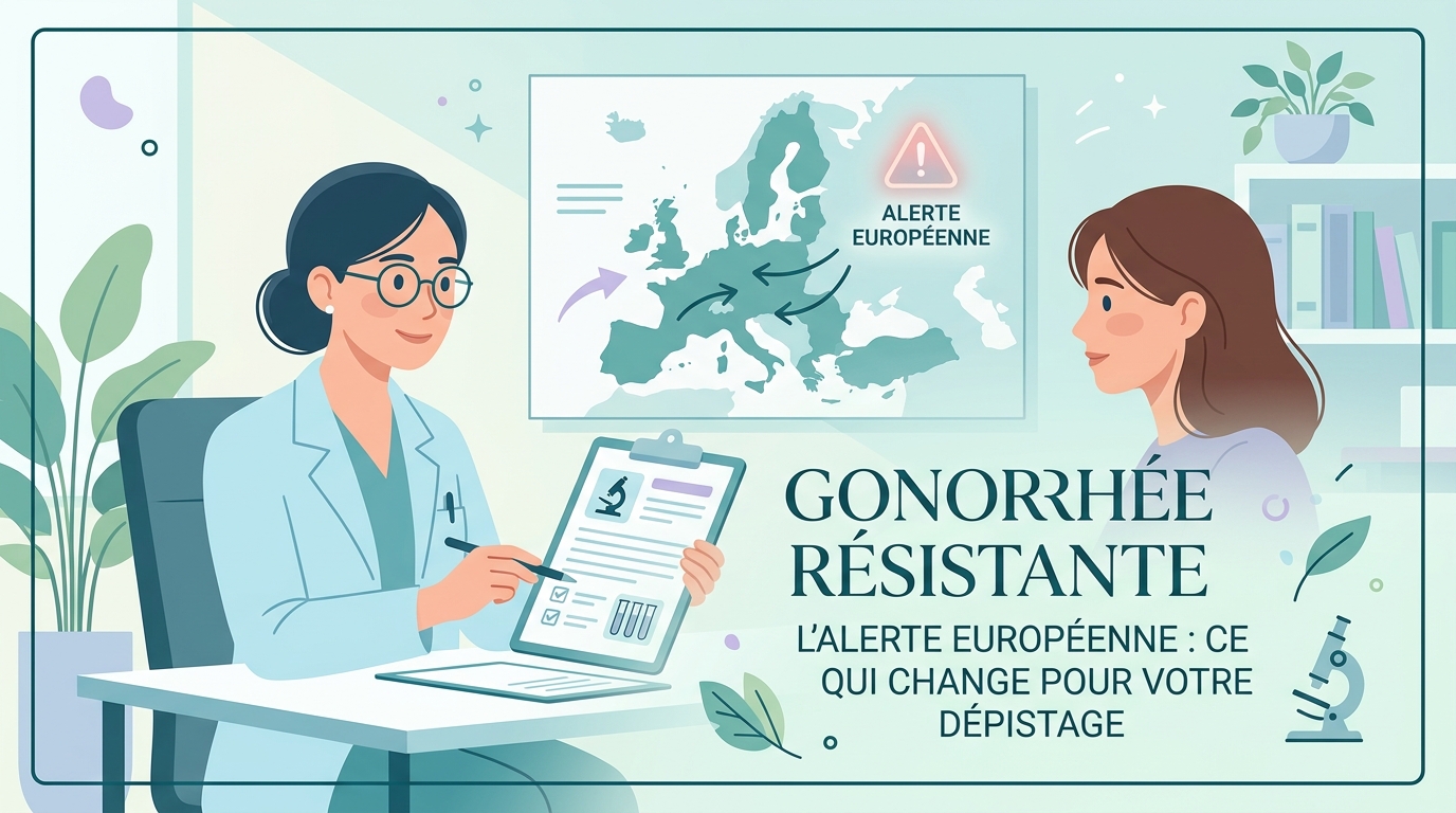 Gonorrhée résistante : prélèvement analysé au laboratoire pour culture et antibiogramme