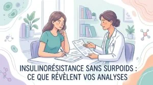 Prise de sang à jeun pour dépister une insulinorésistance sans surpoids chez un adulte de poids normal