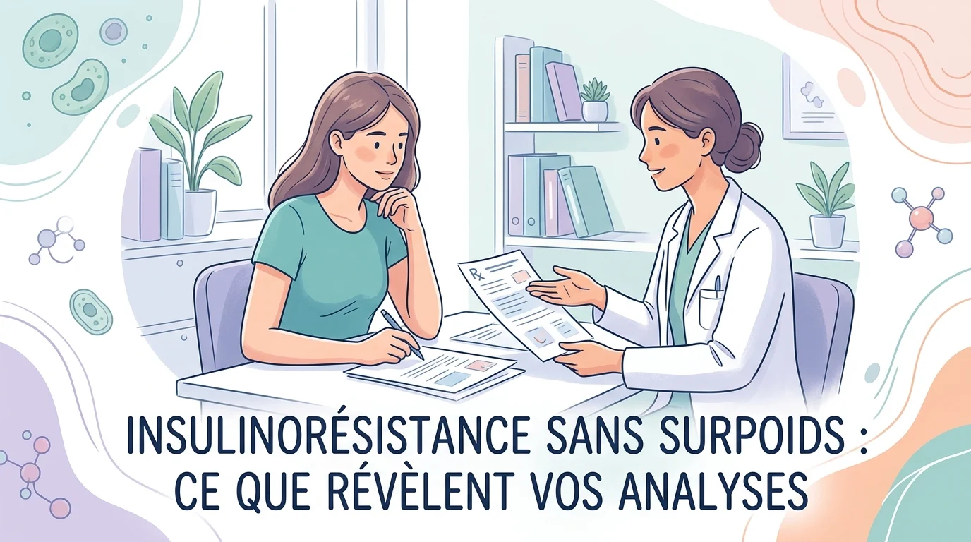 Prise de sang à jeun pour dépister une insulinorésistance sans surpoids chez un adulte de poids normal