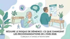 Adulte examinant ses analyses de sang pour réduire le risque de démence selon les recommandations OMS 2026