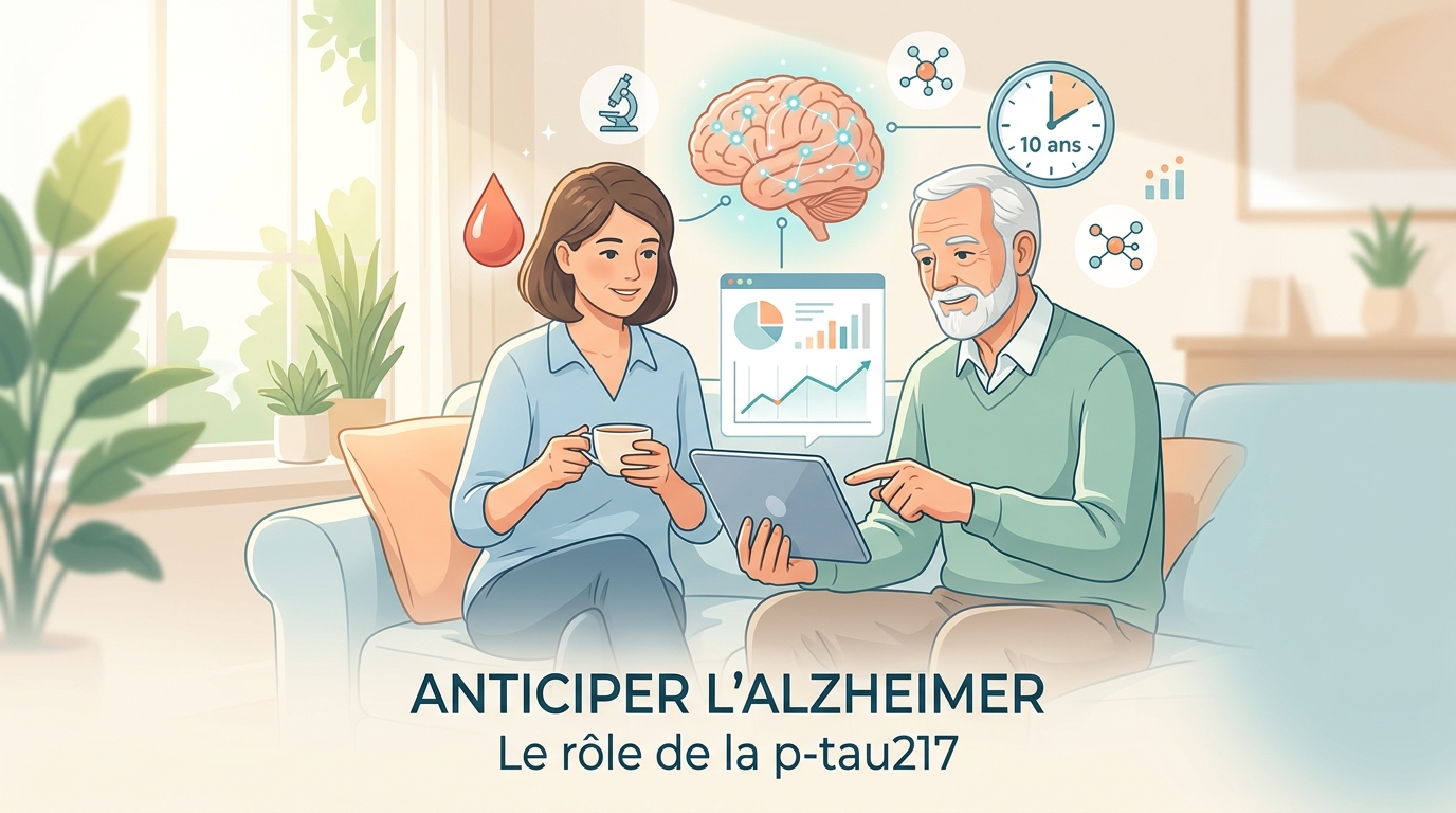 Test sanguin Alzheimer en laboratoire, pour estimer le risque de déclin cognitif avant les symptômes