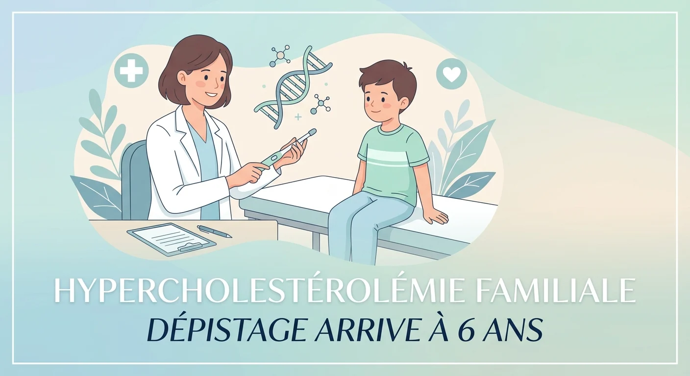 Prélèvement sanguin chez un enfant pour le dépistage de l'hypercholestérolémie familiale en laboratoire
