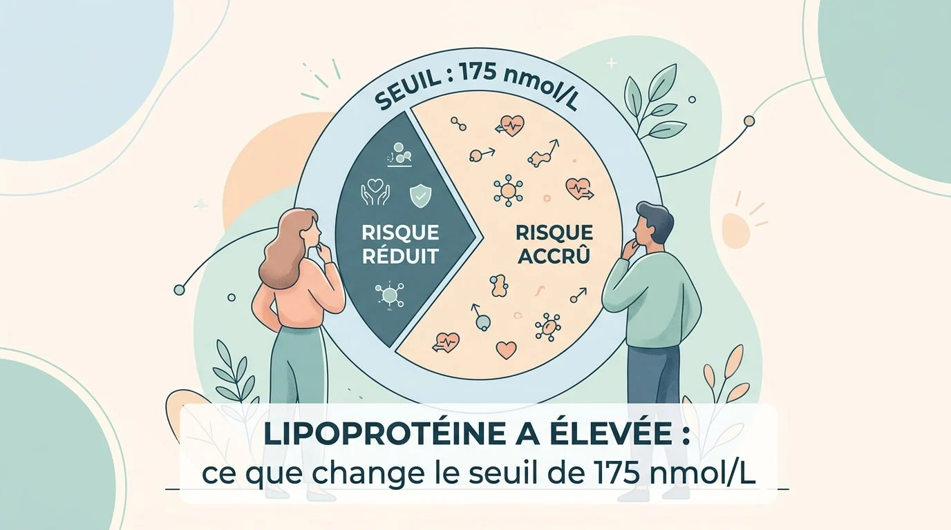 Compte rendu d'analyses affichant une lipoprotéine A élevée au-dessus du seuil de 175 nmol/L sur un bilan cardiovasculaire