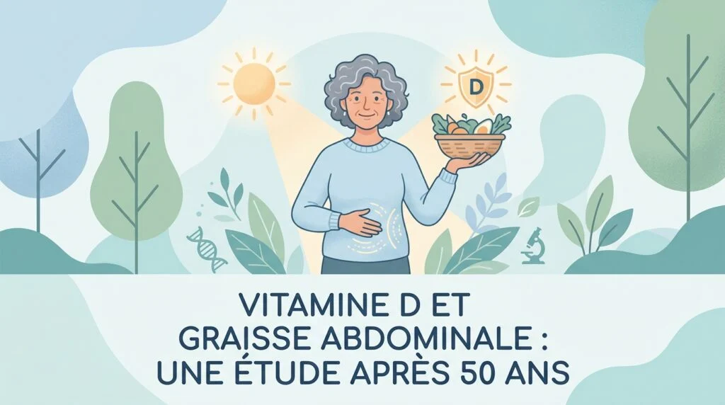 Vitamine D et graisse abdominale : ce que révèle une étude après 50 ans
