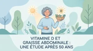 Vitamine D et graisse abdominale évaluées par un dosage sanguin de 25-OH vitamine D et un mètre ruban