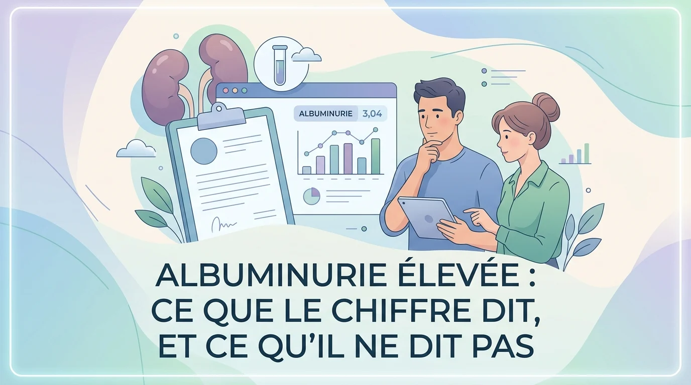 Albuminurie élevée : ce que le chiffre dit, et ce qu'il ne dit pas