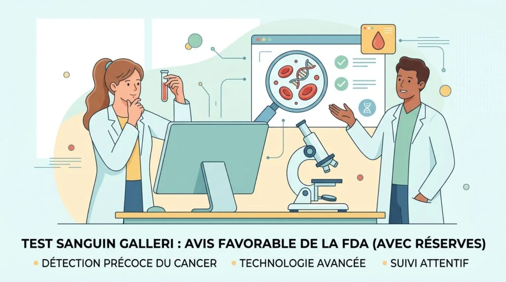 Comité de la FDA rendant un avis favorable au test sanguin multi-cancer Galleri