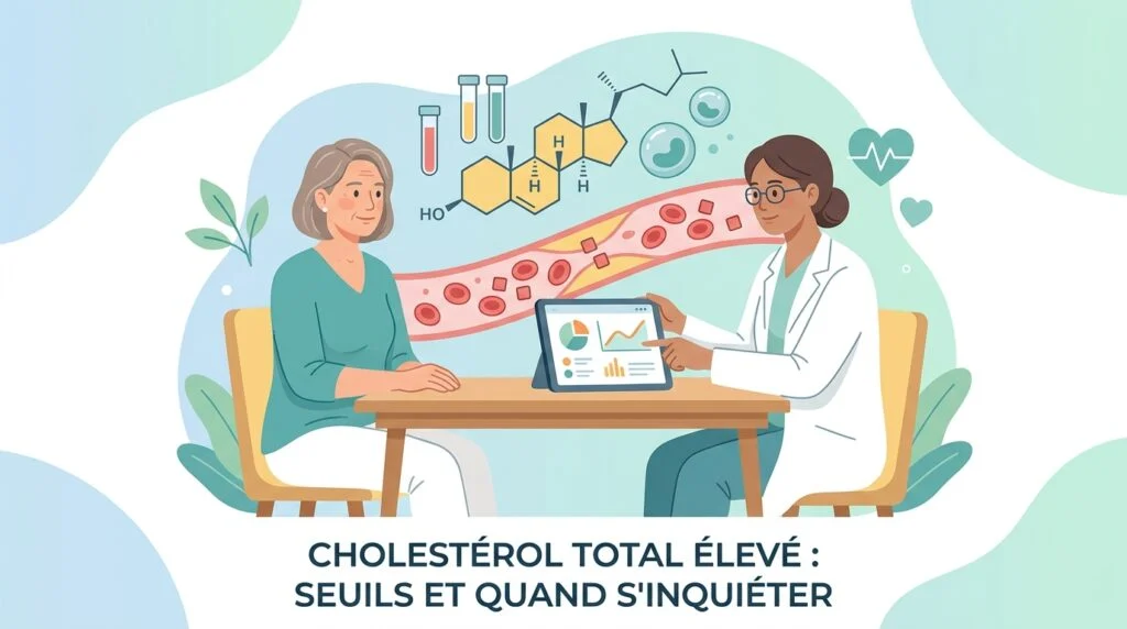 Compte rendu de bilan lipidique montrant un cholestérol total élevé avec le LDL et le HDL