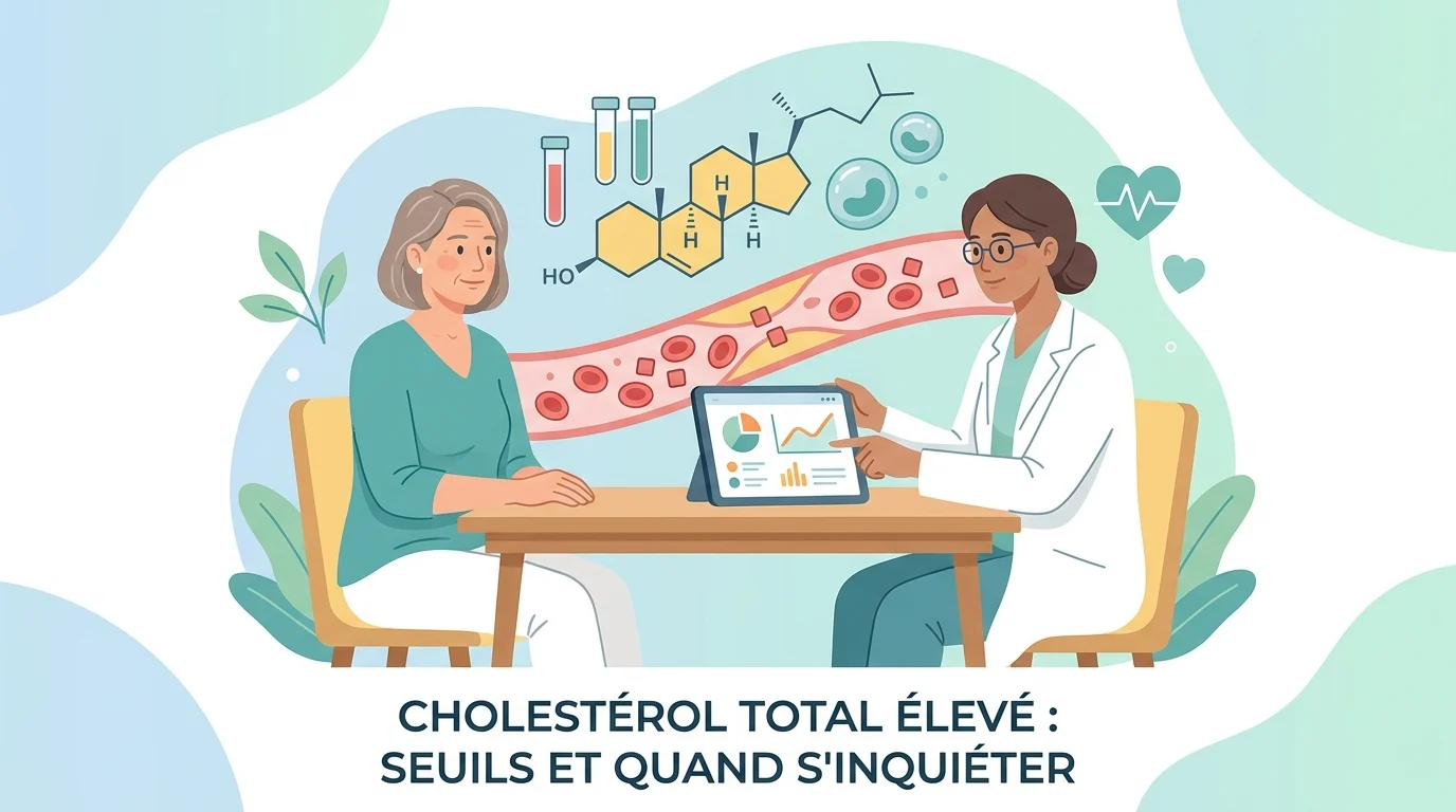 Compte rendu de bilan lipidique montrant un cholestérol total élevé avec le LDL et le HDL