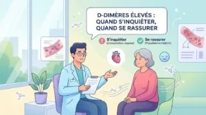 Compte rendu de prise de sang avec des D-dimères élevés signalés