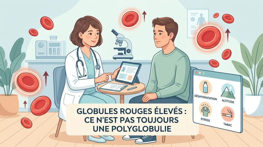 Globules rouges élevés : ce n'est pas toujours une polyglobulie