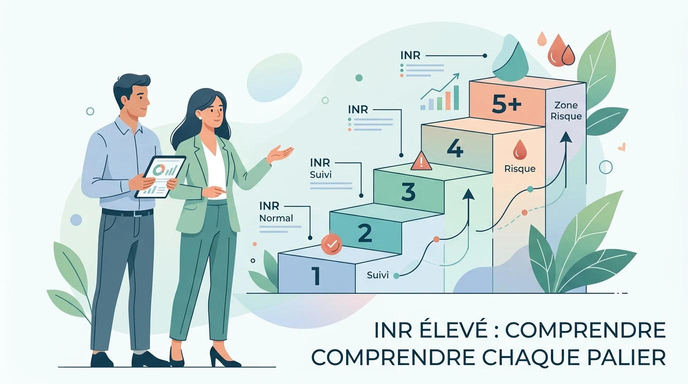 INR élevé : ce que votre chiffre veut dire, palier par palier
