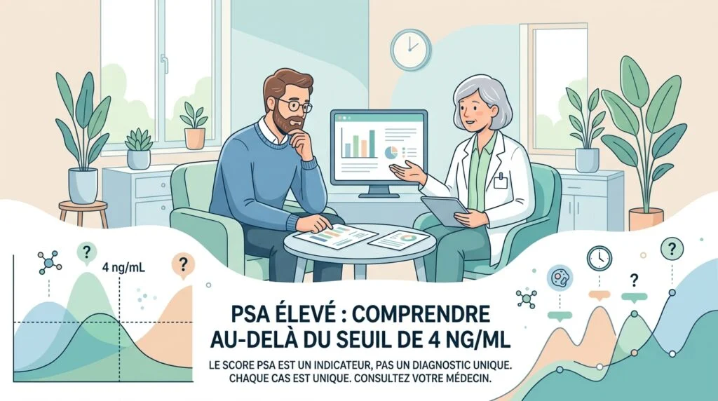 PSA élevé : pourquoi le seuil de 4 ng/mL ne dit pas grand-chose