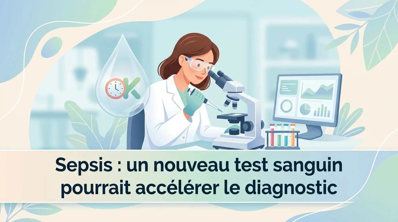 Analyse de sang pour la détection précoce du sepsis avec les marqueurs CRP et lactate