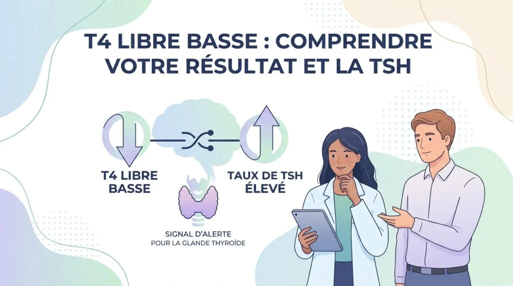 T4 libre basse : ce que la TSH dit vraiment de votre résultat