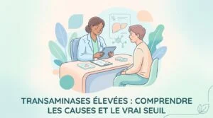 Prise de sang montrant des transaminases élevées ASAT et ALAT signalées