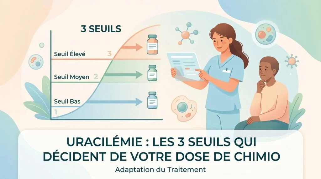 Tube de prélèvement pour un dosage d'uracilémie avant une chimiothérapie par fluoropyrimidines en laboratoire
