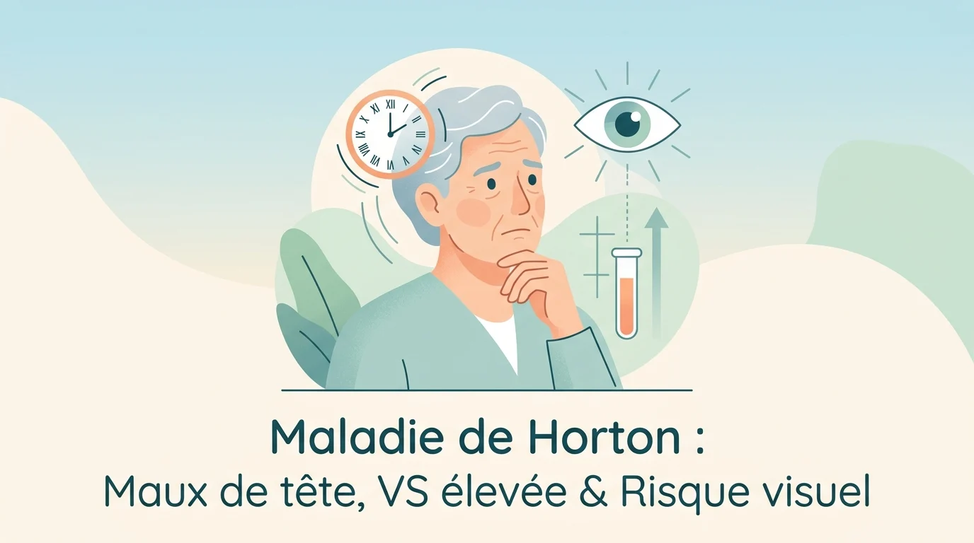 Maladie de Horton : douleur à la tempe chez une personne de plus de 50 ans