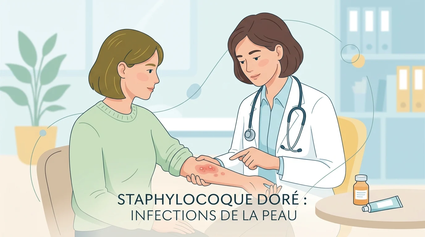Staphylocoque doré : infections de la peau, symptômes et traitement