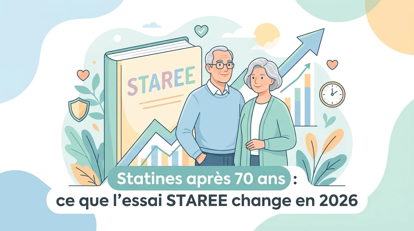 Senior discutant des statines après 70 ans avec son médecin, bilan sanguin posé sur la table