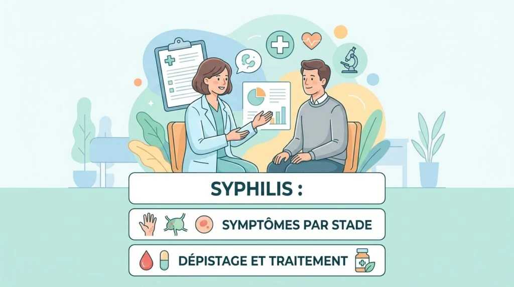Syphilis : symptômes par stade, dépistage et traitement